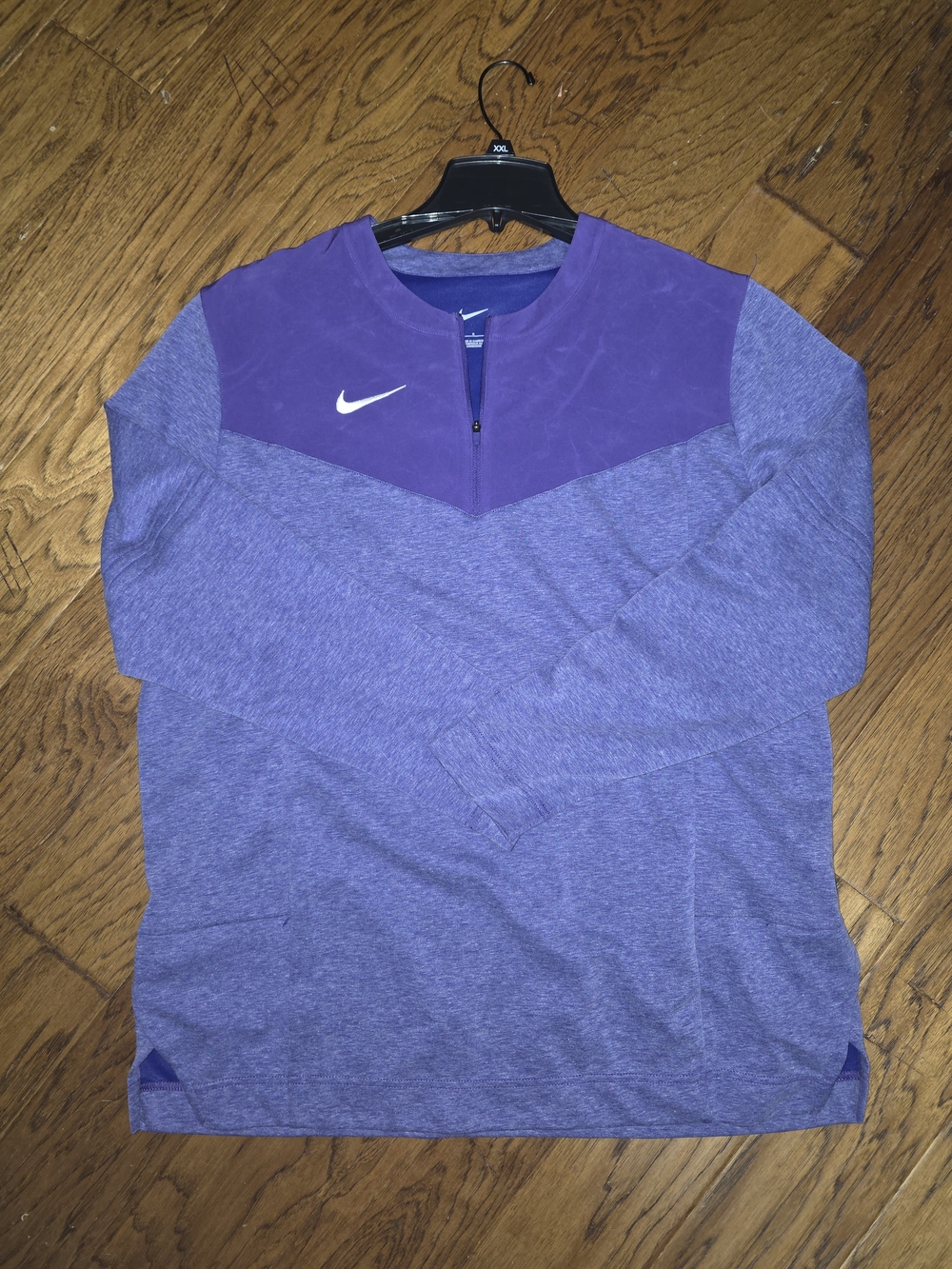 Nike Men’s Purple Quarter-Zip Pullover Jacket Sz Large